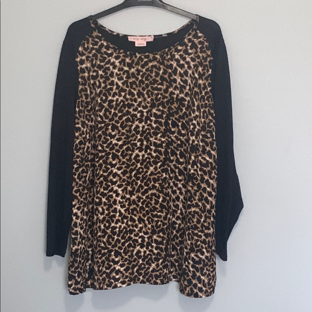1X Cheetah Print Tunic
